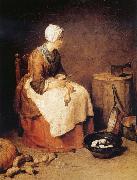 Jean Baptiste Simeon Chardin The Kitchen Maid oil painting on canvas
